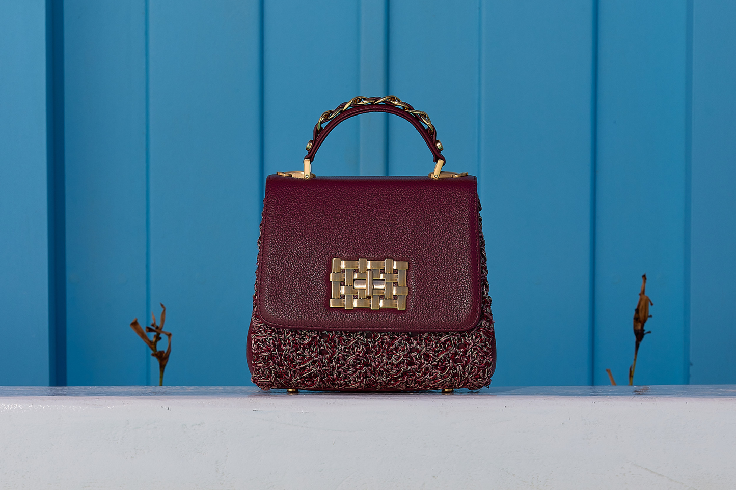 Bolsa Fabiana Entretempos Bordô