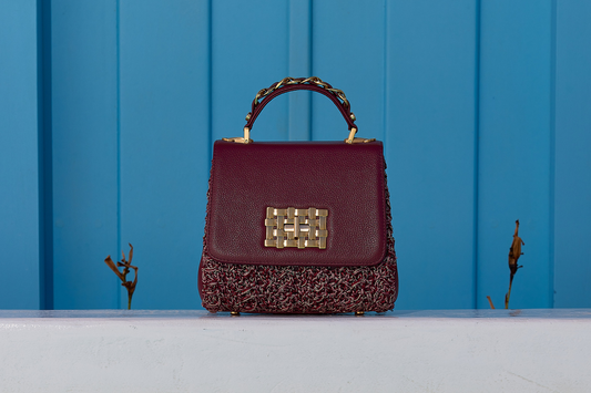 Bolsa Fabiana Entretempos Bordô