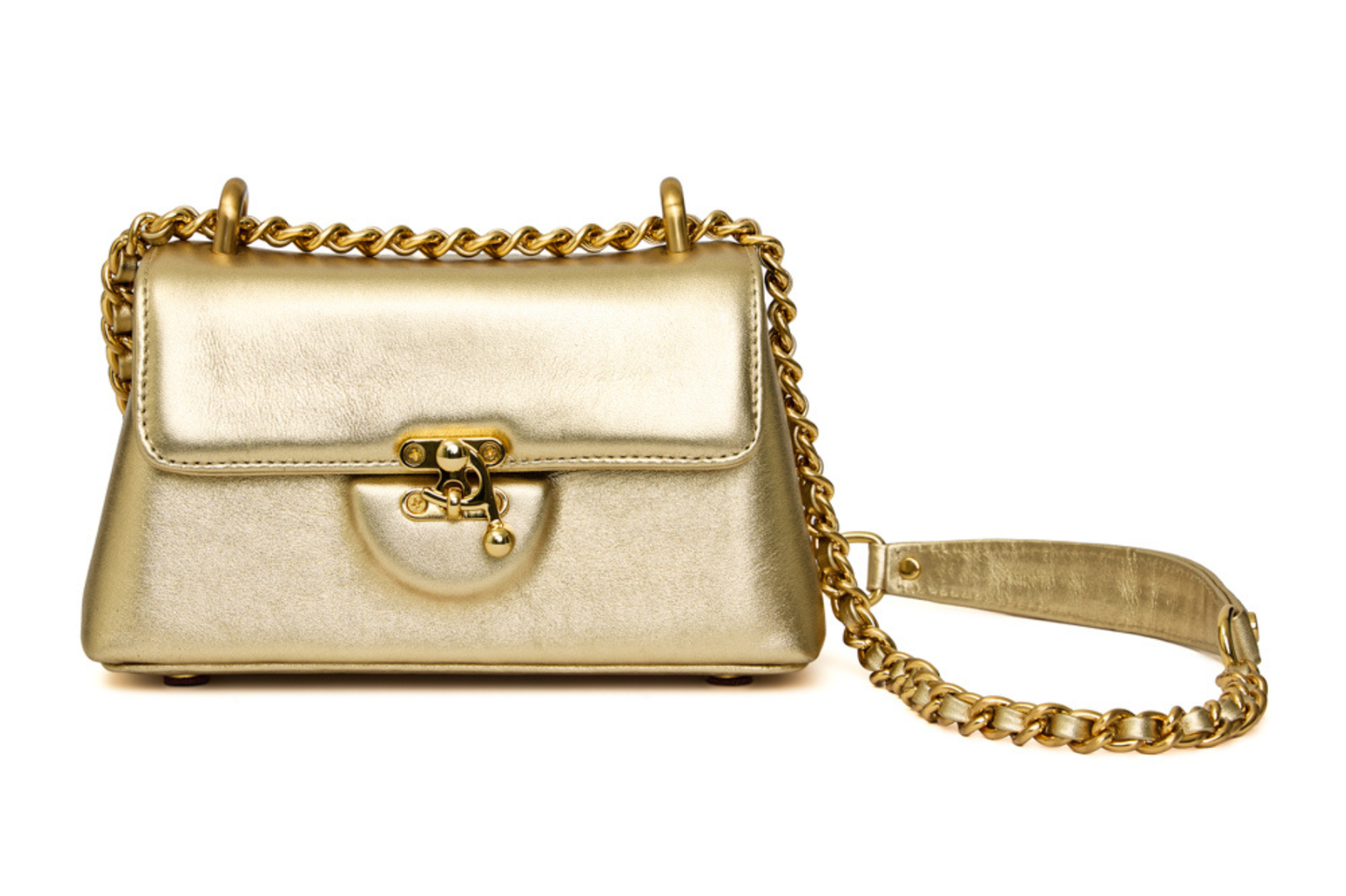 Bolsa Luciana Micro Dourada