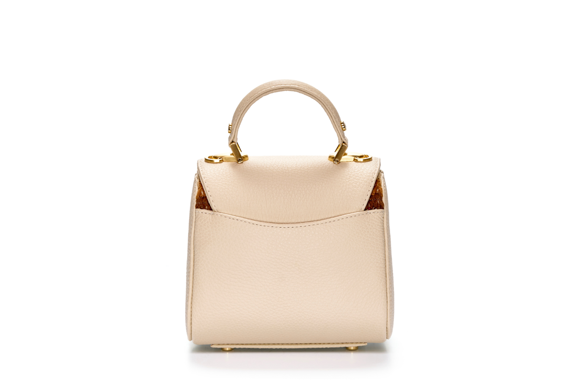 Bolsa Laura Mini Prelúdio Baunilha