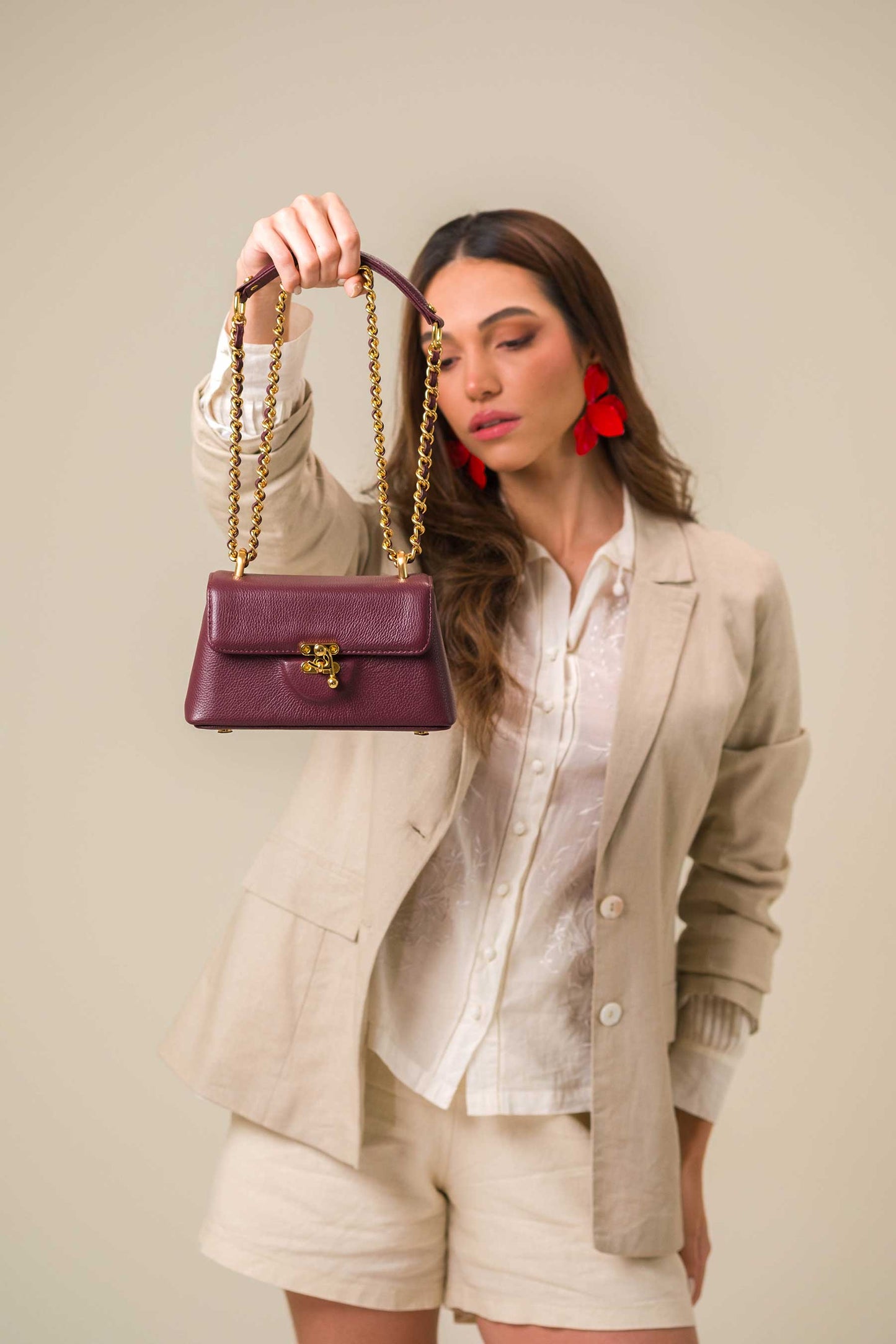 Bolsa Luciana Micro Beringela
