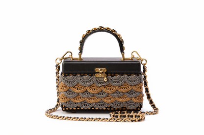 Bolsa Margot Crochê Art Déco