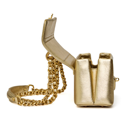 Bolsa Luciana Micro Dourada