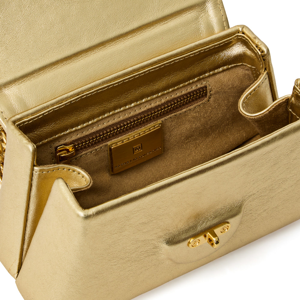 Bolsa Luciana Micro Dourada