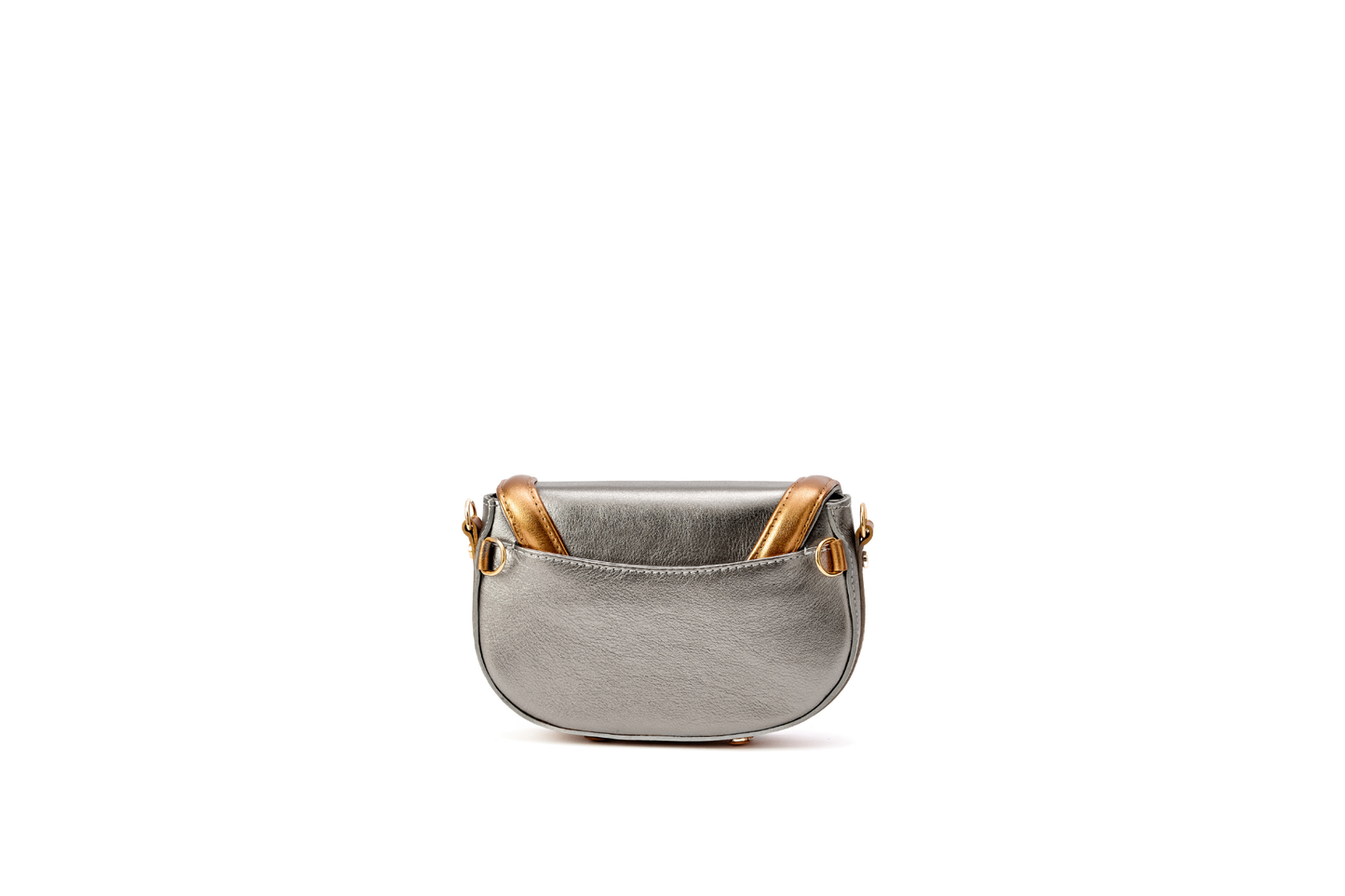 Bolsa Silvia Pochete Prata Envelhecida c/ Bronze